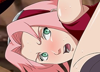 Sakura Haruno is shoved in the ass
