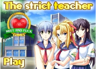 Strict teacher's sex with his hot hentai students