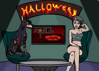 A Halloween-style porn parody of Resident Evil