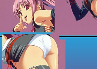 Assemble a puzzle with slutty hentai girl
