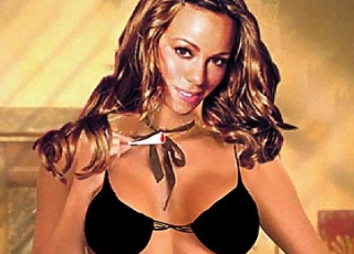 Striptease from busty Mariah Carey