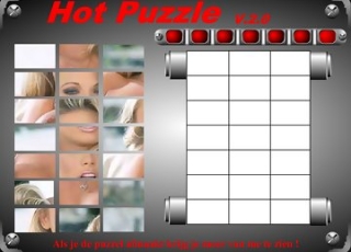 A puzzle with buxom beauties