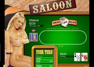 Malena put her pussy in poker