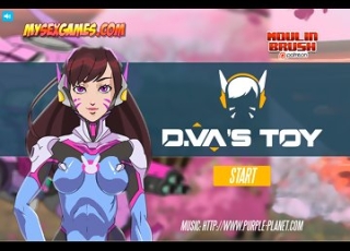 Sex robot and Asian women D.Va from the Overwatch game