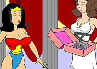Porn animation featuring sexy Wonder Woman
